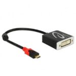 Adaptor Video APC Electronic APC-631003, Type-C - DVI-D (F), 0,1m, Negru - imagine 2