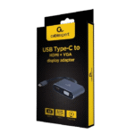 Adaptor Video Cablexpert A-USB3C-HDMIVGA-01, USB Type-C - VGA, HDMI, Gri - Image 3