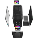 Carcasă PC Deepcool CC360 ARGB, Midi-Tower, Fără PSU, Negru - Image 2