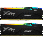 Memorie RAM Kingston FURY Beast RGB, DDR5 SDRAM, 5600 MHz, 128GB, KF556C36BBEAK2-128 - Image 2