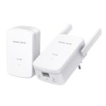 Wi-Fi + Powerline adapter MERCUSYS MP510 KIT, AV1000, 1000 Mbps, Alb - imagine 9