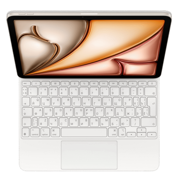 Magic Keyboard for iPad Pro 11‑inch (M2, M3), Air 4th, 5th gen. - Russian - White