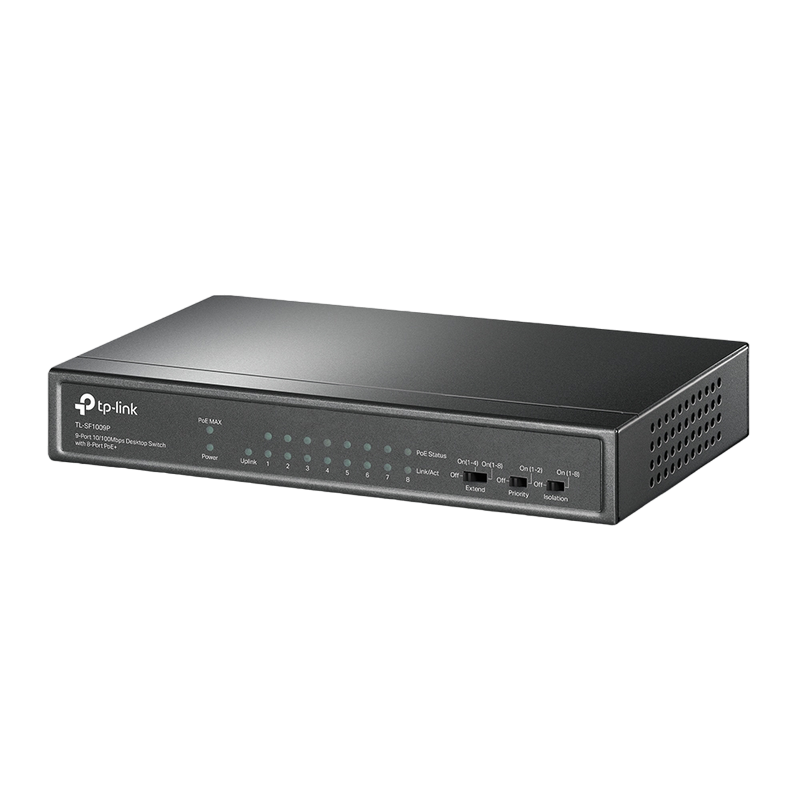 5999a4fa-c02b-49ba-af13-272f5e0b8d69 Comutator PoE TP-LINK TL-SF1009P, 8x IEEE 802.3af/at - Image 1