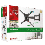 Suport înclinat pe perete BARKAN BM443, Negru - Image 6