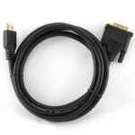 Cable HDMI to DVI  1.8m Cablexpert, male-male, GOLD, 18+1pin single-link, CC-HDMI-DVI-6 - Image 5