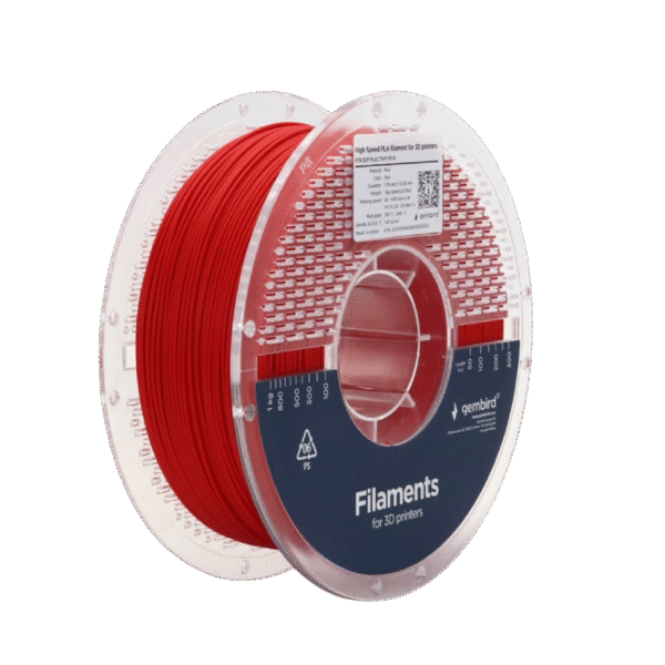 Filament pentru imprimantă 3D Gembird 3DP-PLA1.75HY-01-R, PLA, Roșu, 1.75 mm, 1kg