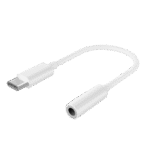Audio Adaptor Cablexpert A-CM-3.5F-01, USB Type-C (M) - 3.5mm 4-pin (F), 0,01 m, Alb