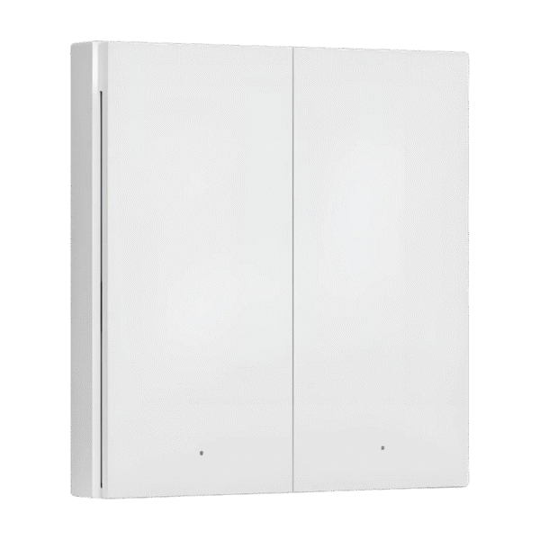 Comutator inteligent de lumină AQARA Wireless Switch H1 (Double Rocker), Alb