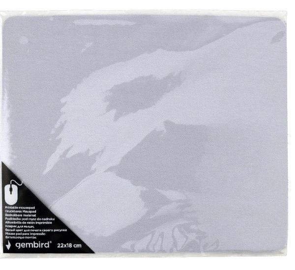 Mouse Pad Gembird MP-PRINT-S, 220mm x 180mm, Alb