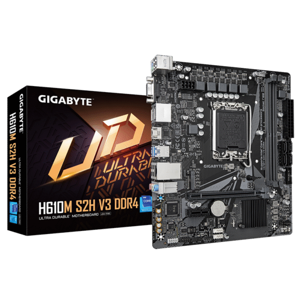 Placă de bază Gigabyte H610M S2H V3 DDR4, LGA1700, Intel H610, Micro-ATX