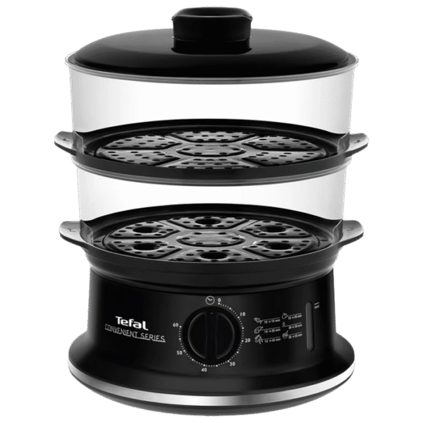 Aparat de gătit cu aburi Tefal Convenient, Negru