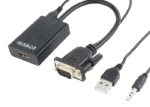 Convertor Video/Audio Cablexpert A-VGA-HDMI-01, VGA D-Sub + 3.5 mm Jack - HDMI (F), 0,15m, Negru - Image 7