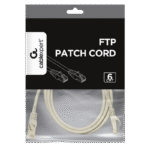 Patch cord Cablexpert PP6-5M/W, Cat6 FTP , 5m, Alb - imagine 5