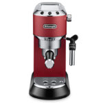 Cafetiera manuala DeLonghi Dedica Pump Espresso, 1300W, Roșu - imagine 6