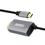 Adaptor USB Choetech XCH-M180, USB Type-C (F) - HDMI (F), 1,8m, Argintiu
