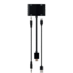 Adaptor Cablexpert A-HDMIM-HDMIFVGAF-01, HDMI (M) - HDMI (F) + VGA, 0.15 m, Negru - imagine 7