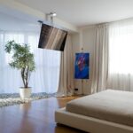 Suport TV tavan Full-motion Reflecta Pallas Extend 85, Argintiu - imagine 2