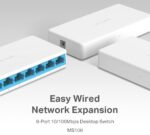 Switch de rețea MERCUSYS MS108, 8x 10/100 Mbps - imagine 3