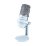 Microfon portabil pentru înregistrare vocală HyperX SoloCast, Cu fir, Alb - imagine 6