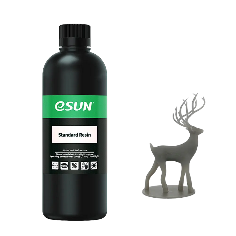 6db4f253-dc7d-4abf-a1e2-1b4440959692 Photopolymer resin ESUN Standard Resin, 0.5 kg, Grey - Image 1