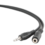 Cablu audio Cablexpert CCA-423, 3.5mm 3-pin (F) - 3.5mm 3-pin (M), 1,5m, Negru - imagine 6