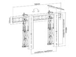Suport fixat pe perete Reflecta PLANO Video Wall 60-6040, Negru - imagine 13