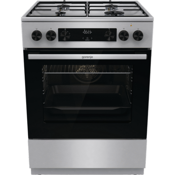 Aragaz Mixt Gorenje GKS6C70XJ, Oțel inoxidabil