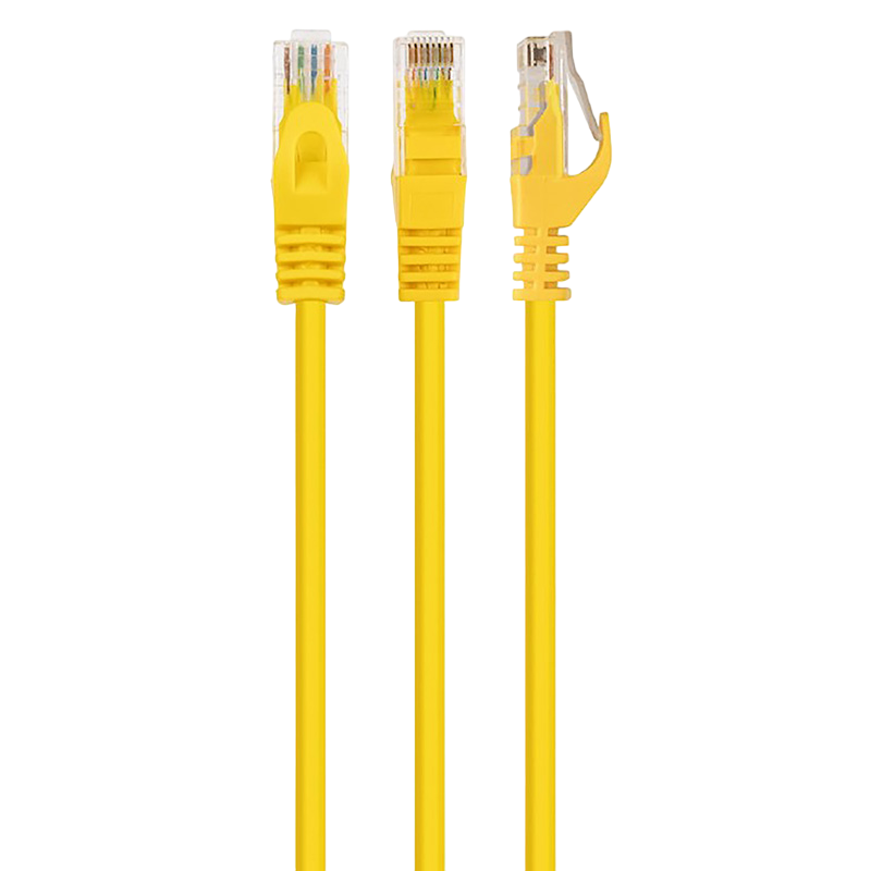 6ecec119-1b81-4a97-8735-d4b80fd4c4ec Patch cord Cablexpert PP6U-1M/Y, Cat6 UTP, 1m, Galben - Image 1