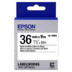 Cartuş de bandă Epson LK-7WBN, 36 mm x 9 m