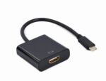 Cablu Video Cablexpert A-CM-HDMIF-04, USB 3.1 Type-C (M) - HDMI (F), 0.15 m, Negru - Image 3