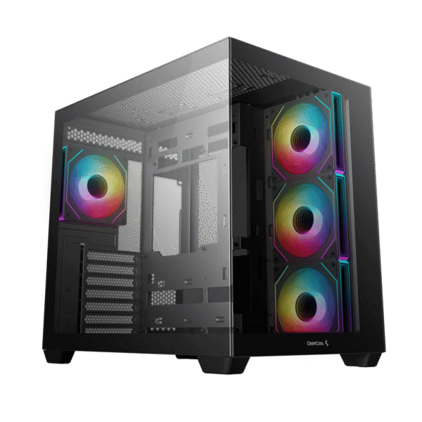 Case ATX Deepcool CG530 4F, w/o PSU, 4x120mm ARGB fans, 2xUSB3.0, USB-C, Front & Side Tempered Glass