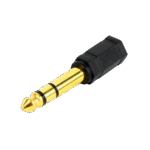 Audio Adaptor Cablexpert A-6.35M-3.5F, 6.35mm 3-pin (M) - 3.5mm 3-pin (F), Negru - imagine 4