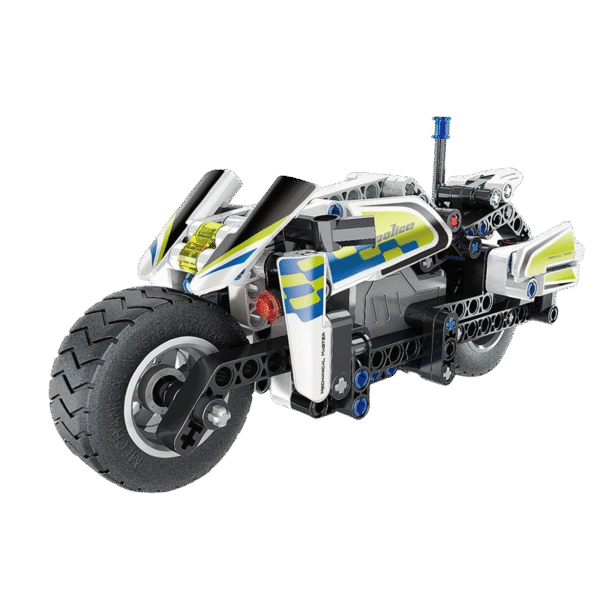 Constructor XTech Pull Back Police Motorbike