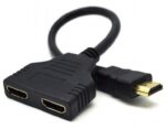 Adaptor Video Cablexpert DSP-2PH4-04, HDMI (M) - , 0,1m, Negru - Image 2