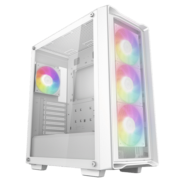 Case ATX Deepcool CC560 Mesh v2, w/o PSU, 4x120mm ARGB fans, 2xUSB3.0, Mesh Front, Tempered Glass, D