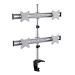 Suport birou pentru monitoare Reflecta PLANO Desk 23-1010Q, Argintiu - imagine 3