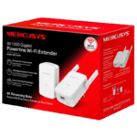 Wi-Fi + Powerline adapter MERCUSYS MP510 KIT, AV1000, 1000 Mbps, Alb - imagine 8