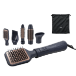 Uscător de păr-perie Philips BHA530/00, 1000W, Negru