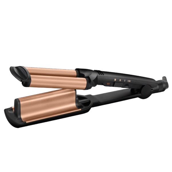 Ondulator de păr BaByliss Deep Waver W2447E, Negru | Auriu