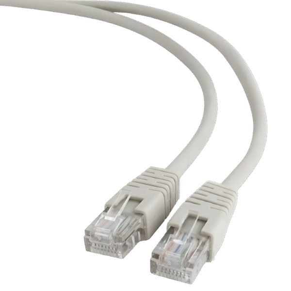 1 m, FTP Patch Cord  Gray  PP22-1M, Cat.5E, Cablexpert, molded strain relief 50u" plugs