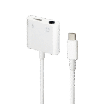 Audio Adaptor Cablexpert A-CM-3.5FP-01, USB Type-C (M) - 3.5mm 4-pin (F), 0,01m, Alb - imagine 2