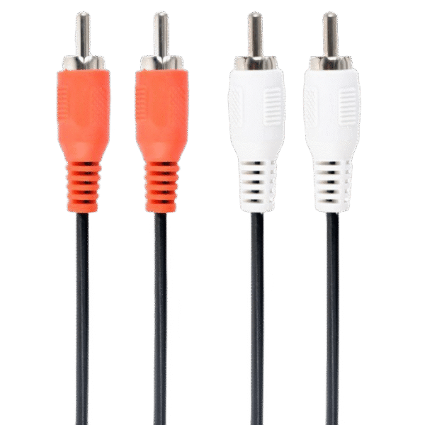 Cablu audio Cablexpert CCA-2R2R-6, 2x RCA (M) - 2x RCA (M), 1,8m, Negru