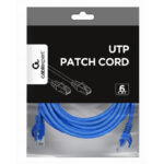Patch cord Cablexpert PP6U-5M/B, Cat6 UTP, 5m, Albastru - imagine 3