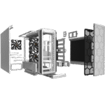 Carcasă PC be quiet! Silent Base 802, Midi-Tower, Fără PSU, Alb - imagine 11