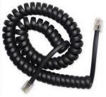 Telephone handset spiral cord, RJ10 (4P4C), 2 m, black, TC4P4CS-2M - Image 4