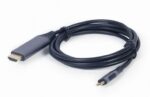 Cablu Video Cablexpert CC-USB3C-HDMI-01-6, USB Type-C (M) - HDMI (F), 1,8m, Negru - imagine 3