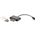 Cititor de carduri Gembird UHB-CR3-02, USB Type-C, Negru - imagine 4
