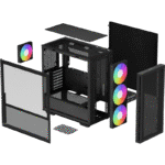 Carcasă PC Deepcool CH560, Midi-Tower, Fără PSU, Negru - imagine 16