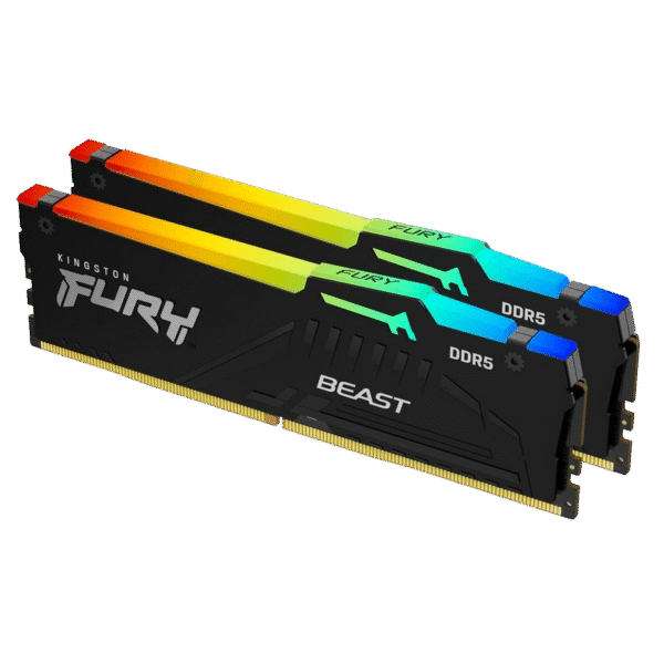 Memorie RAM Kingston FURY Beast RGB, DDR5 SDRAM, 5600 MHz, 32 GB, KF556C36BBEAK2-32