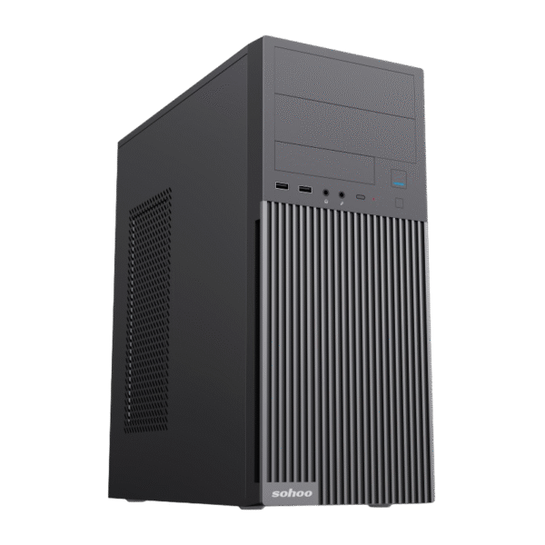 Carcasă PC Sohoo 2815BK, Midi-Tower, ATX, Negru